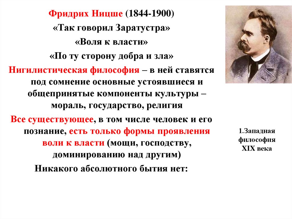 Жизнь воля к власти. Ницше основные идеи. Ф Ницше основные идеи. Немецкий философ ф. Ницше (1844–1900).