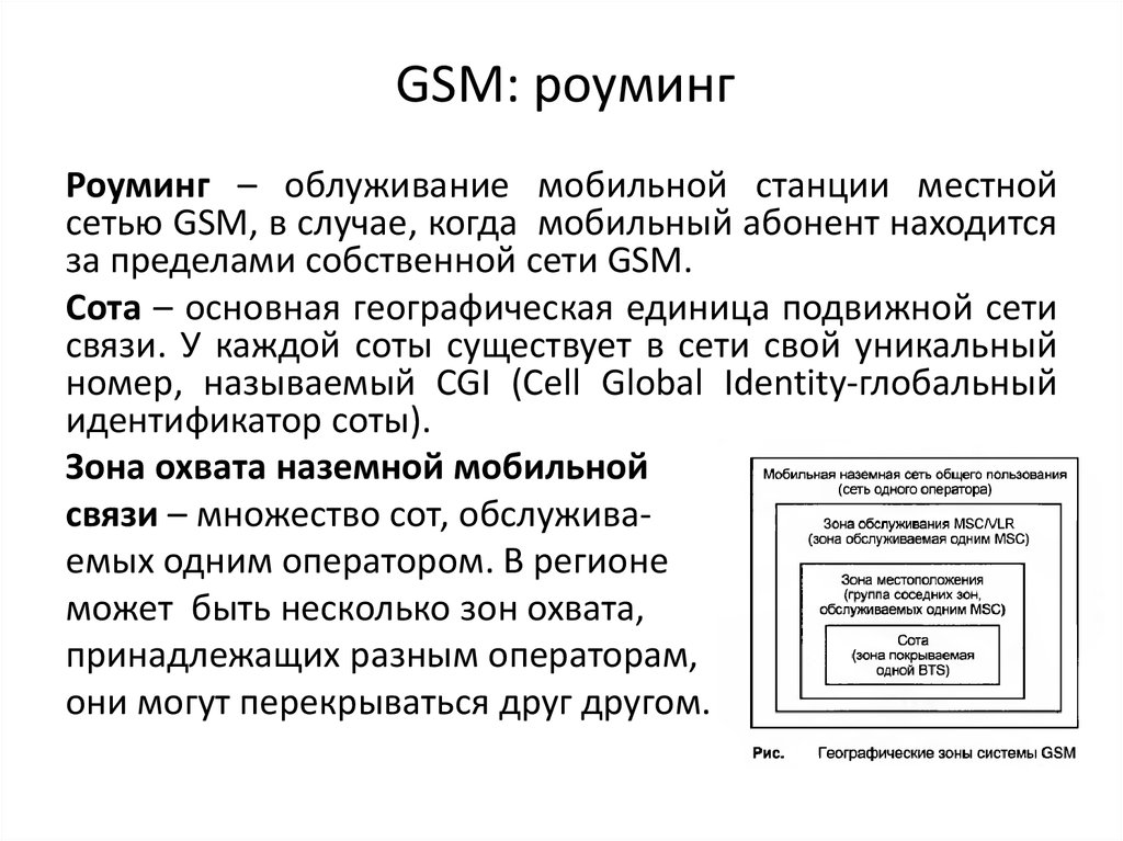 GSM: роуминг