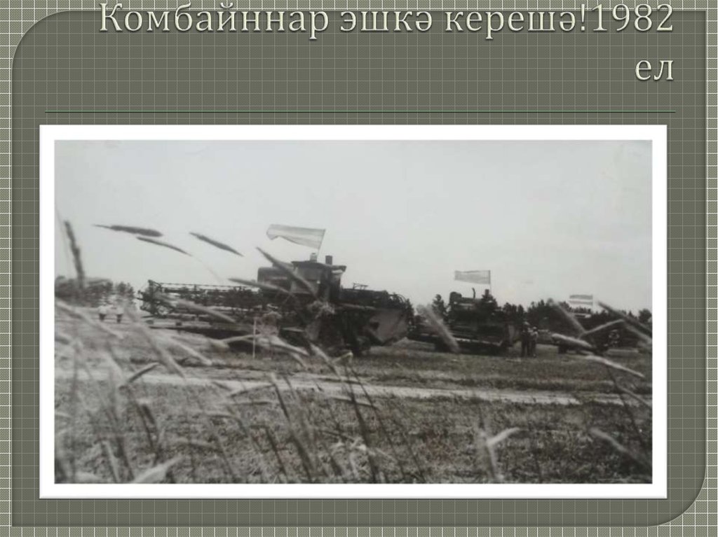 Комбайннар эшкә керешә!1982 ел