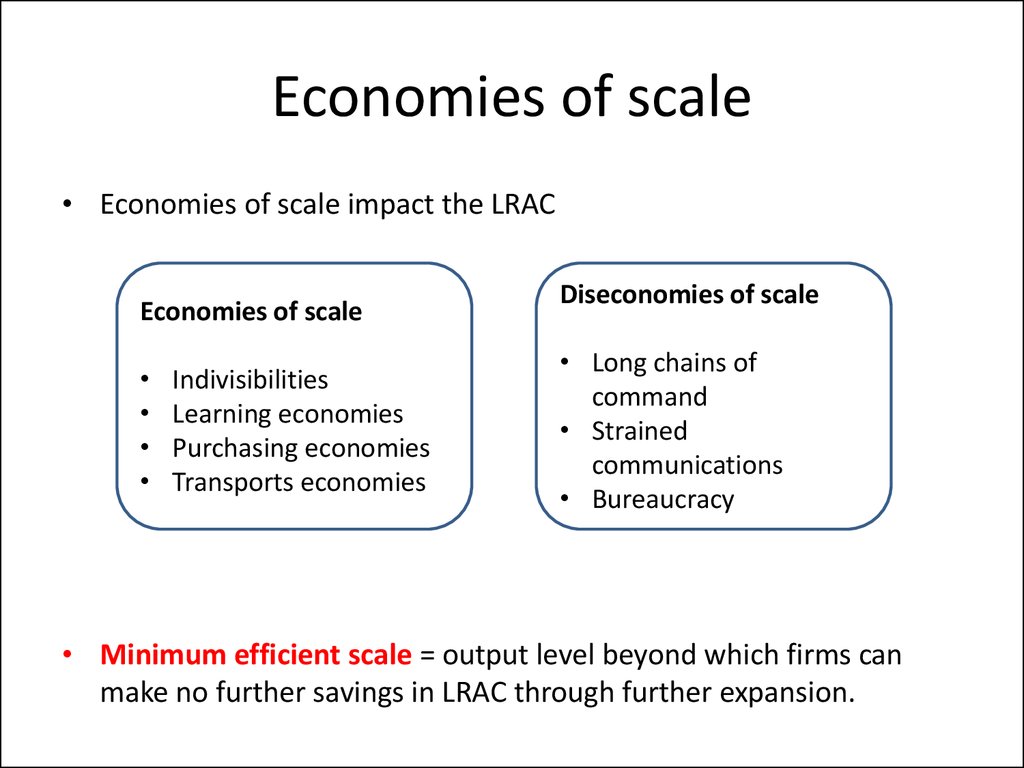 Economies of scale