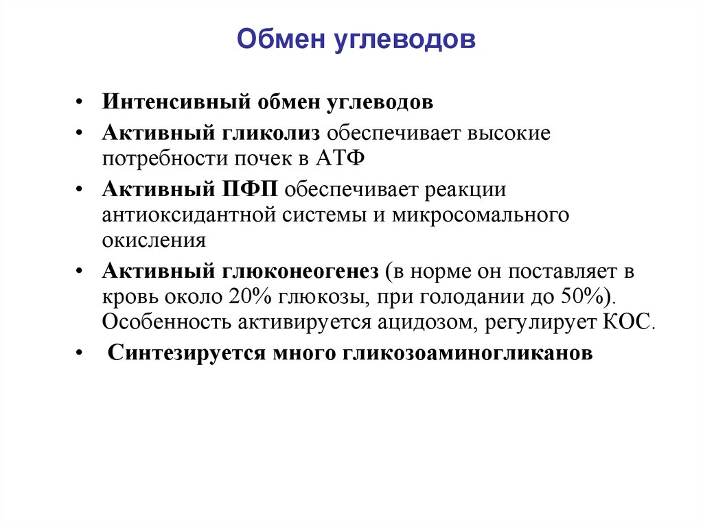 Активность углеводов. Как связано состояние антиоксидантной системы с углеводным обменом. Биохимия почек лекция. Обмен углеводов в почках. Углеводный обмен в почках.