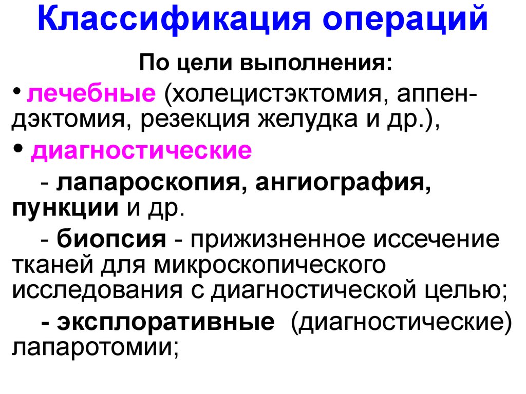 Операции предназначены для. Классификация хирургических операций. Хирургическая операция классификация операций. Классификация операций в зависимости от цели. Классификация операций по цели выполнения.