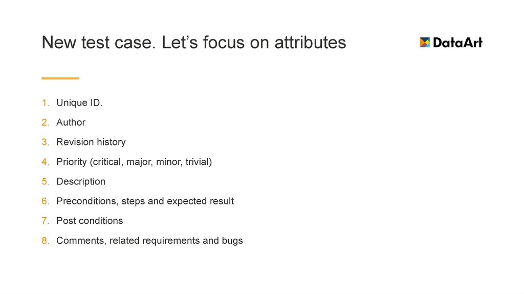 New test case. Let’s focus on attributes
