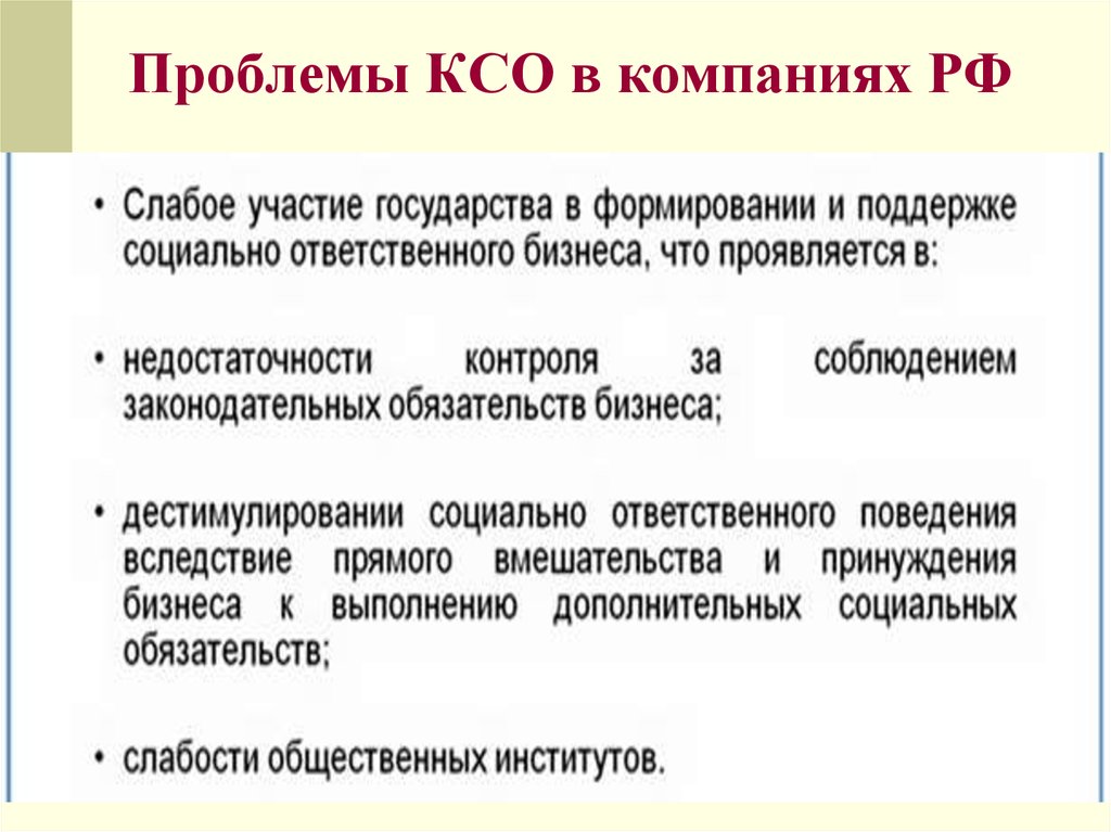 Социально ответственный. Проблемы КСО. Проблемы КСО В России. Проблемы корпоративной социальной ответственности. Основные принципы КСО.