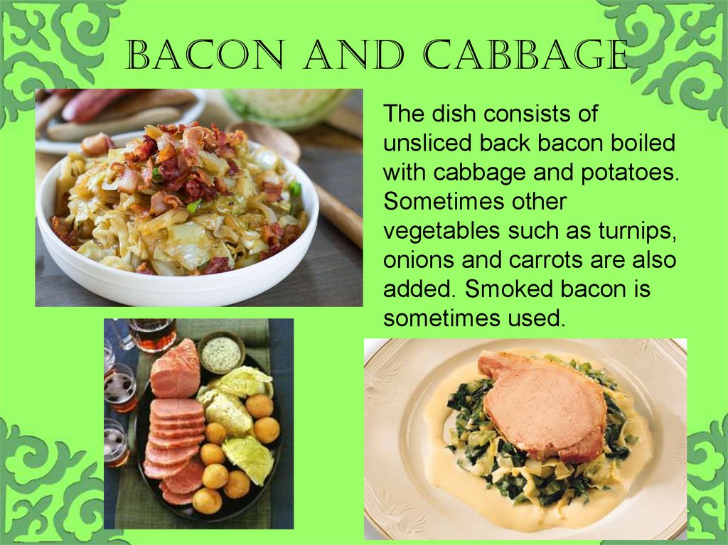 Bacon and cabbage