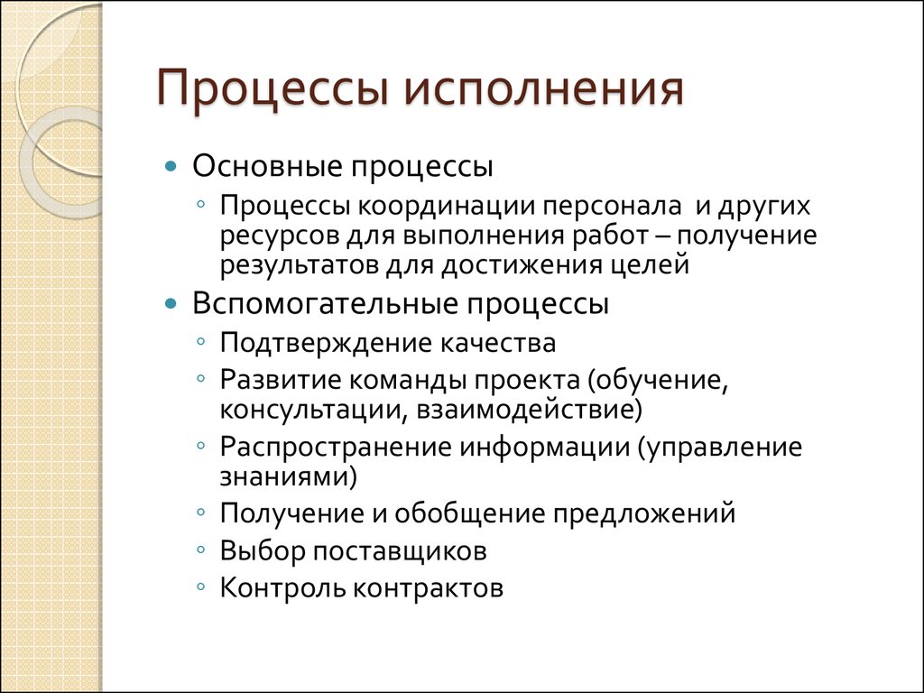 Исполняемые процессы