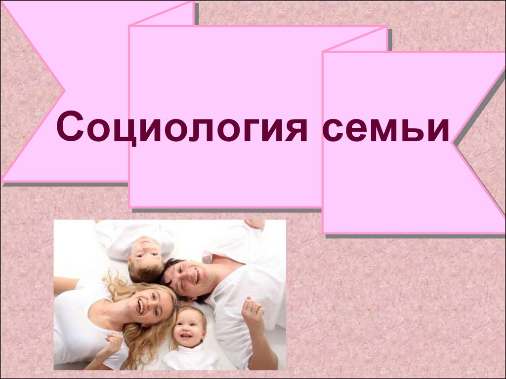 Реферат: Социология семьи и брака 4