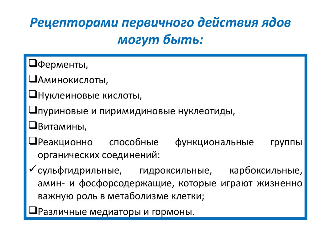 Влияние ядов на организм человека презентация