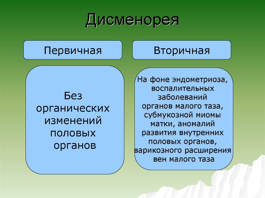 Дисменорея симптомы. Первичная дисменорея. Вторичная дисменорея. Альгодисменорея первичная и вторичная. Дисменорея первичная и вторичная причины.