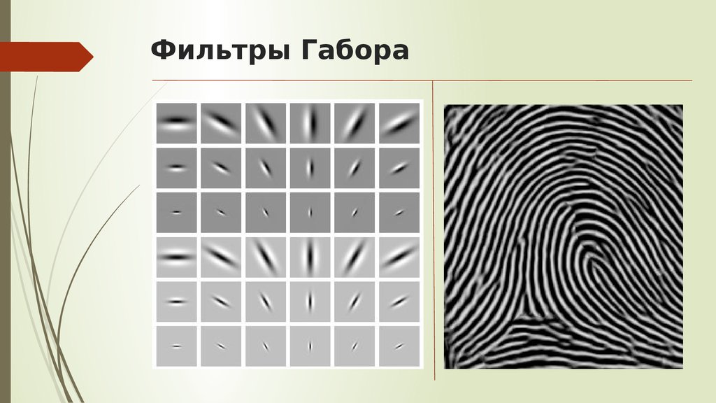 Изображение с пятнами габора