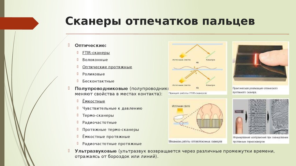 Емкостные сенсоры сканирующие рисунок на коже пальцев сканирование этого узора происходит