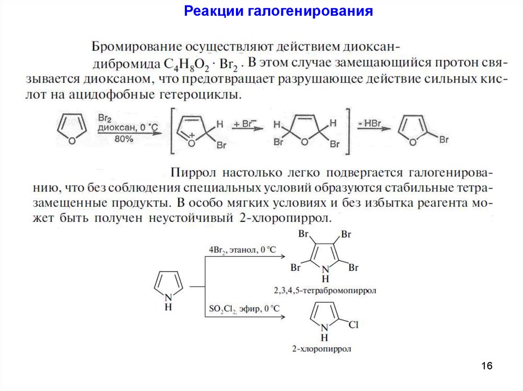 Реакция 16. Сульфирование фурана реакция механизм. Механизм реакции нитрования фурана. Галогенирование тиофена реакция. Ацилирование тиофена реакция.