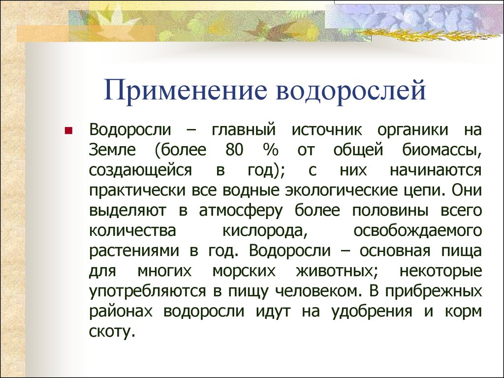 Применение водорослей. Где используют водоросли. Применение водорослей человеком. Практическое использование водорослей.