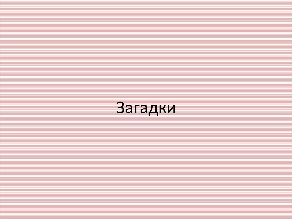 Загадки