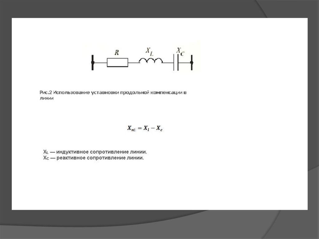 Сопротивление линии. Продольная компенсация реактивной мощности. Устройство продольной компенсации реактивной мощности. Устройство продольной компенсации схема. Продольная и поперечная компенсация реактивной мощности.
