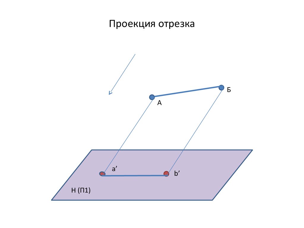 Отрезок cd лежит в плоскости. Проекция отрезка. Проекция отрезка на плоскость. Проекция отрезков на плоскости. Проекции отрезка прямой.