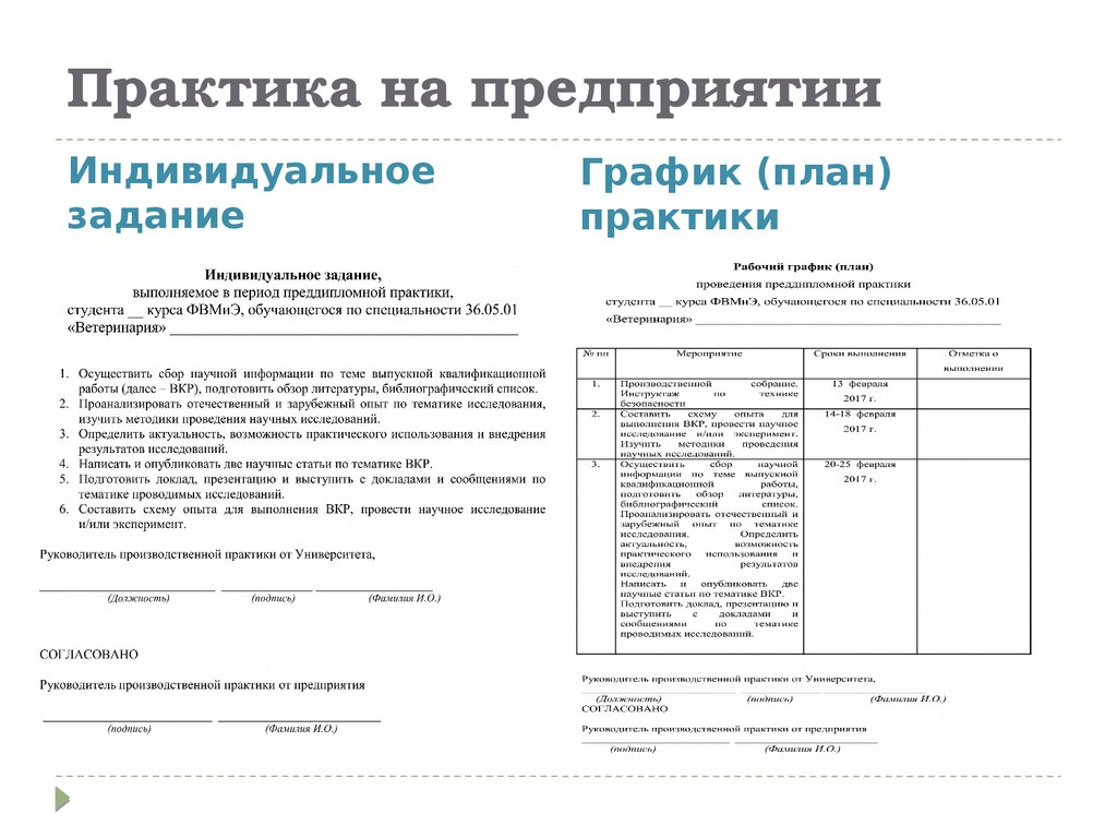 Образец заполнения договора на производственную практику