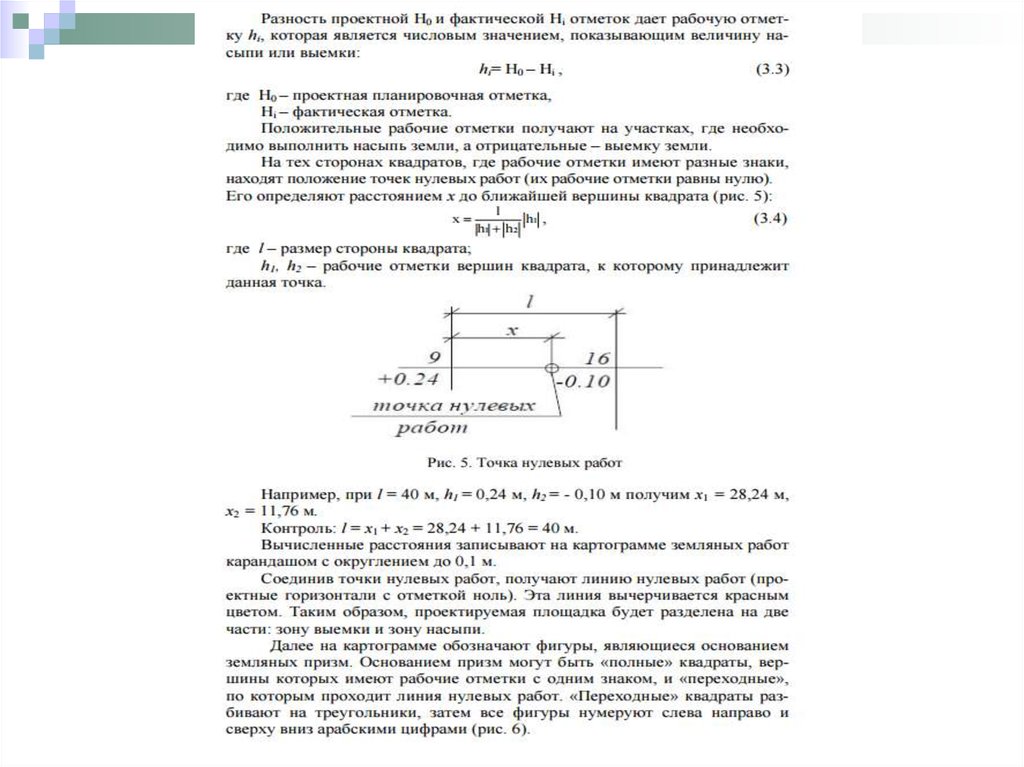 Построение топографического плана по результатам нивелирования поверхности