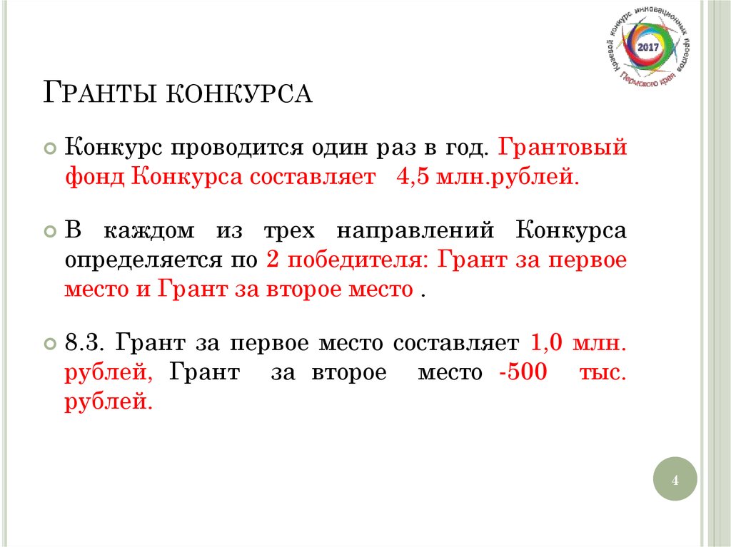 Гранты конкурса