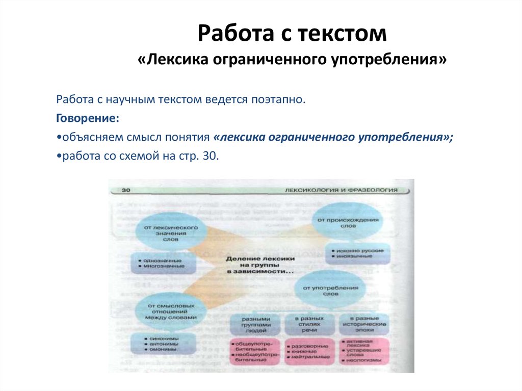 Новые слова в лексиконе. Лексика ограниченного употребления.