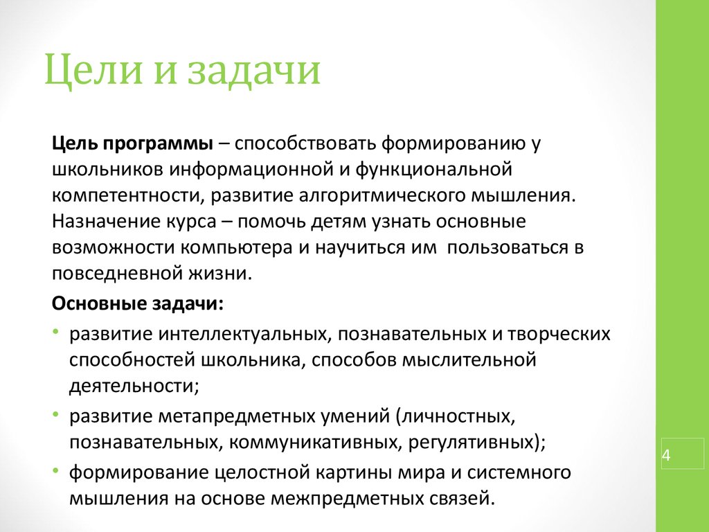 Какие параметры и ограничения можно выделить в вашем проекте программист