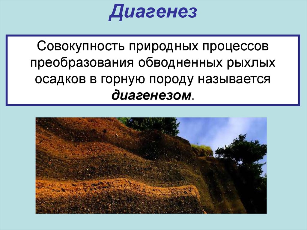 Совокупность природных. Диагенез осадочных горных пород. Диагенез осадков. Диагенез это в геологии. Диагенез осадков Геология.