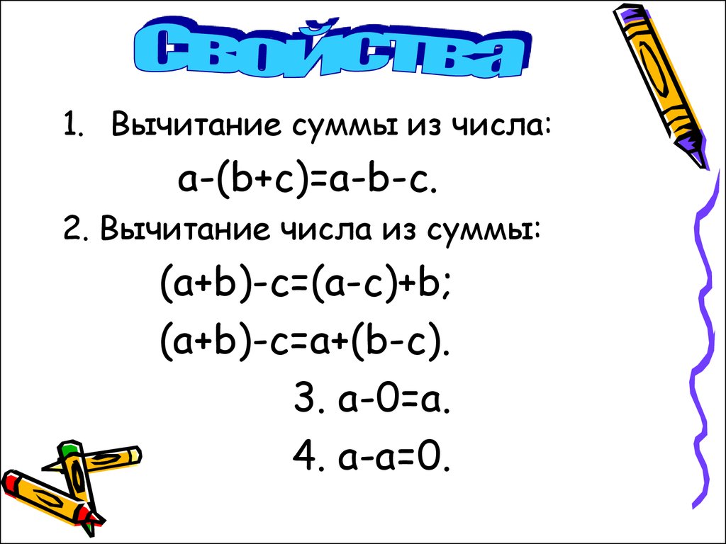 Вычитание числа из суммы 1 класс пнш презентация