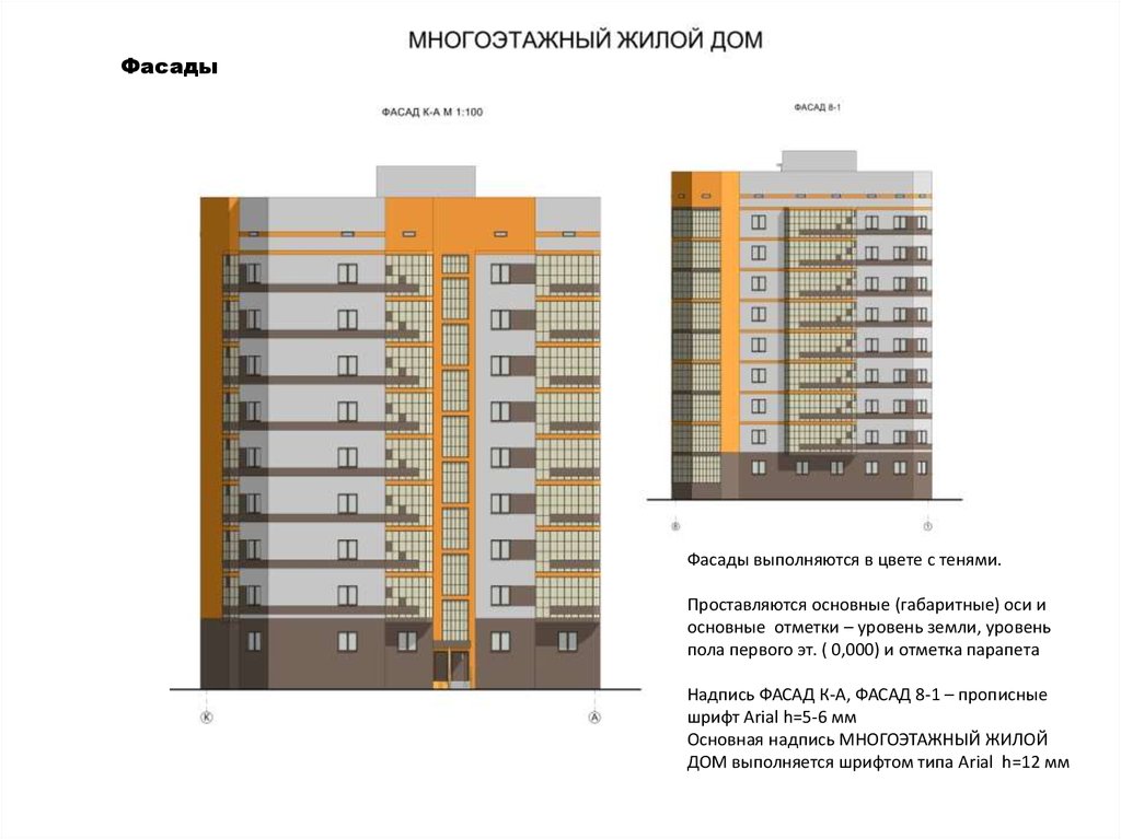 Архитектурное проектирование многоэтажных жилых зданий. Многоэтажный .