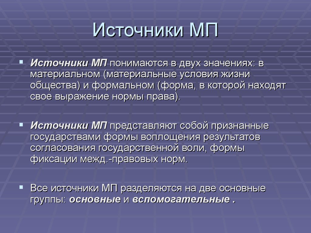 Международное право это кратко