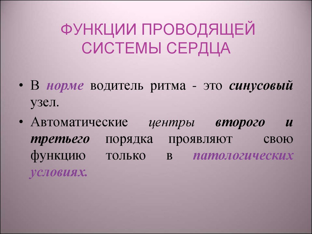 Проявить порядок. Проводящая функция. Проводящая система сердца водители ритма.