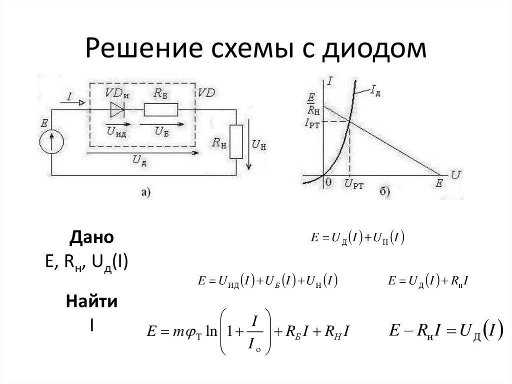 Схема стабилитрона цепи