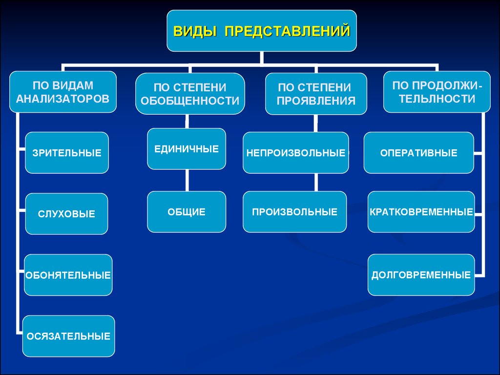 Как называется представление. Виды представлений в психологии. Представление в психологии. Формы представления в психологии. Представление виды представлений.