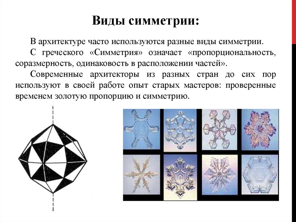 Данные симметрии. Виды симметрии. Симметрия и антисимметрия. Разные виды симметрии. Виды симметрии в архитектуре.