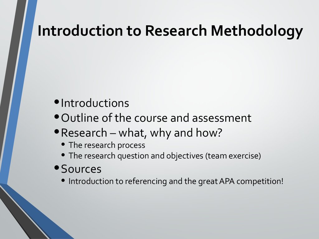 introduction in research methods