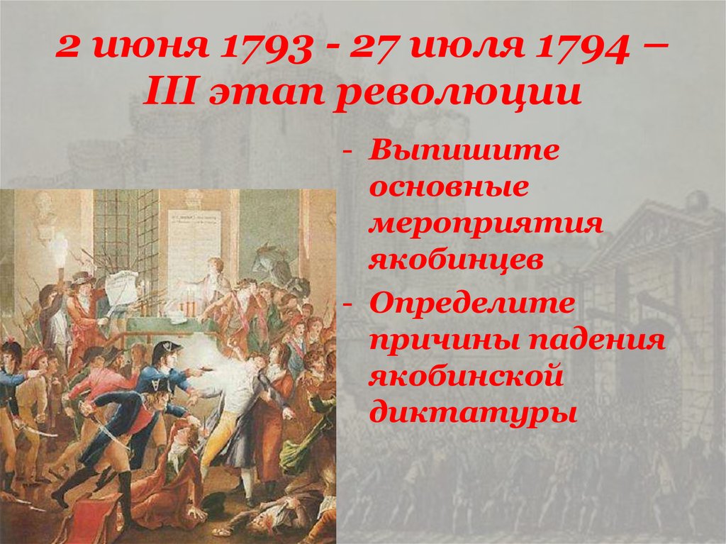 Составьте в тетради план по теме значение великой французской революции кратко