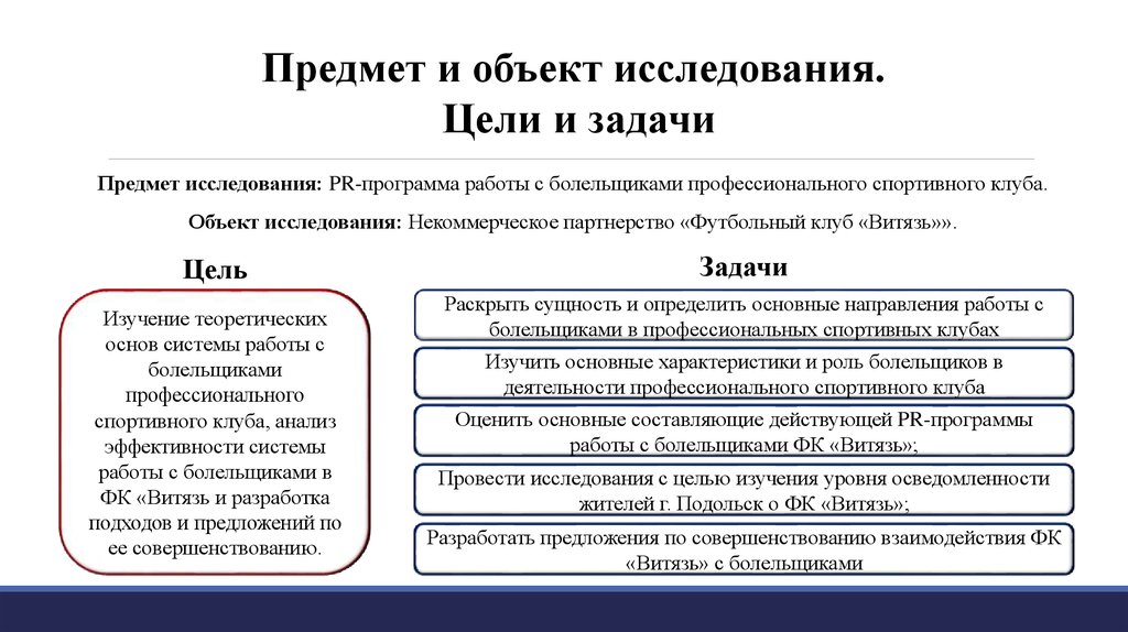 Объекта исследования и задач. Объект и предмет исследования ВКР. Объект и предмет исследования в ВКР примеры. Объект исследования ВКР пример. Цель и предмет исследования ВКР.