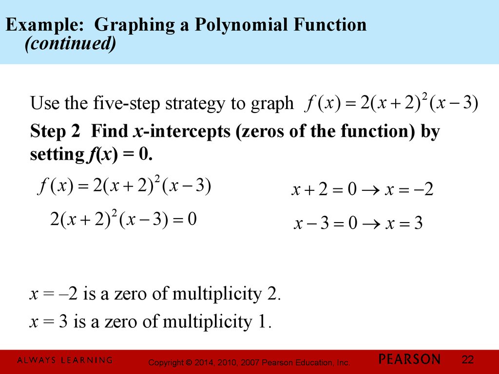 How To Graph Polynomial Functions