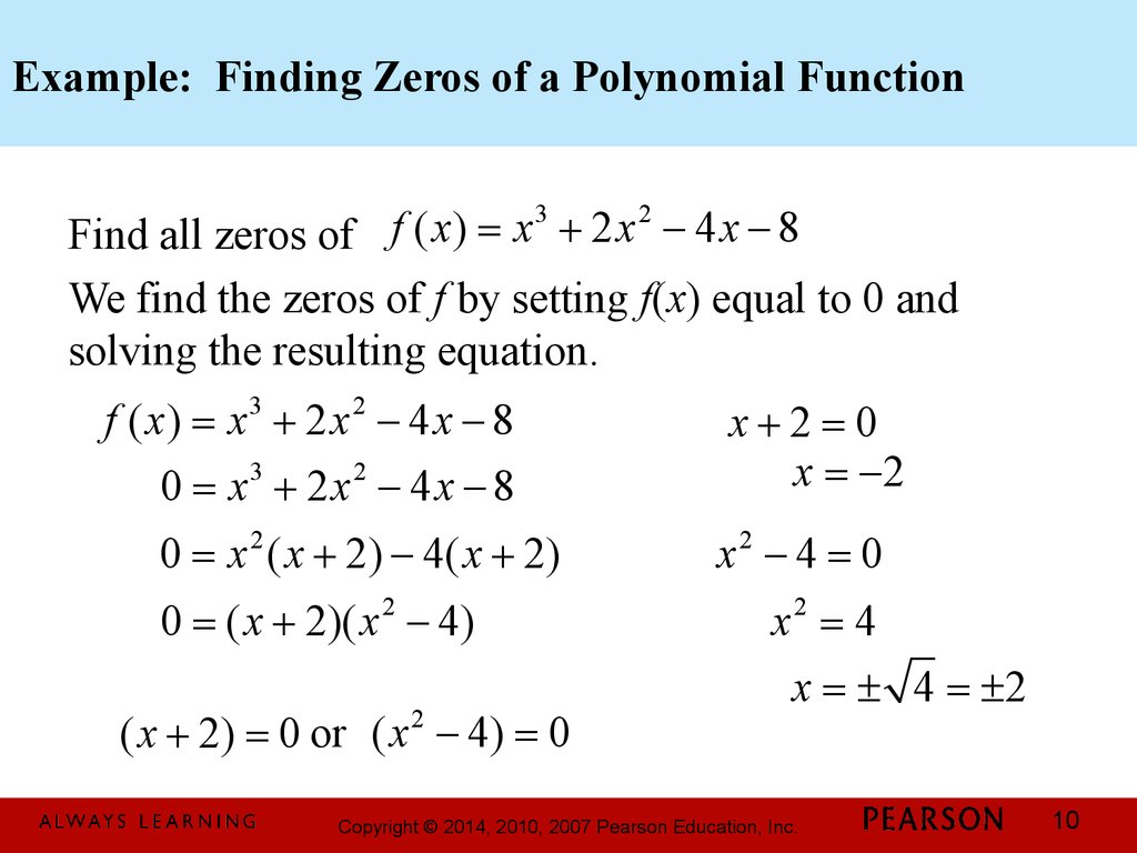 Chapter 18. Polynomial and Rational Functions. 18.18 Polynomial