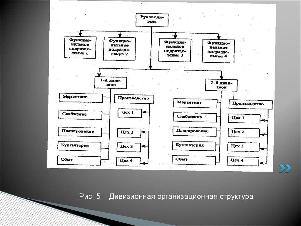 Для описания деятельности организации служит