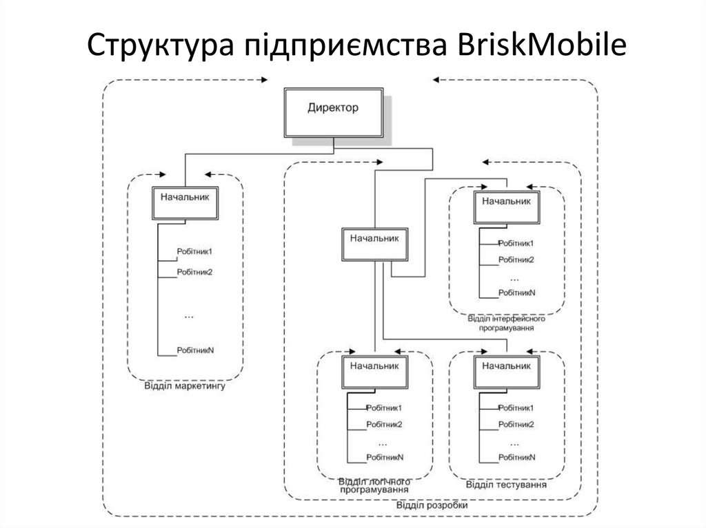 Структура підприємства BriskMobile