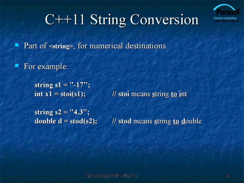 C++11 String Conversion
