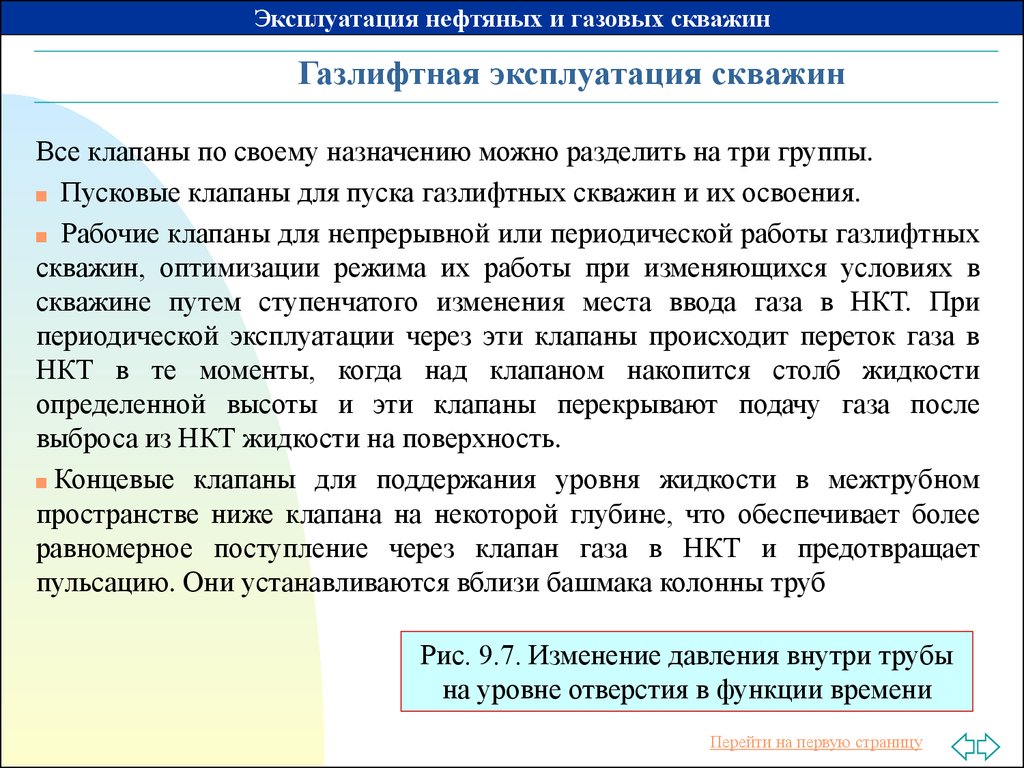 Осложнения при эксплуатации скважин