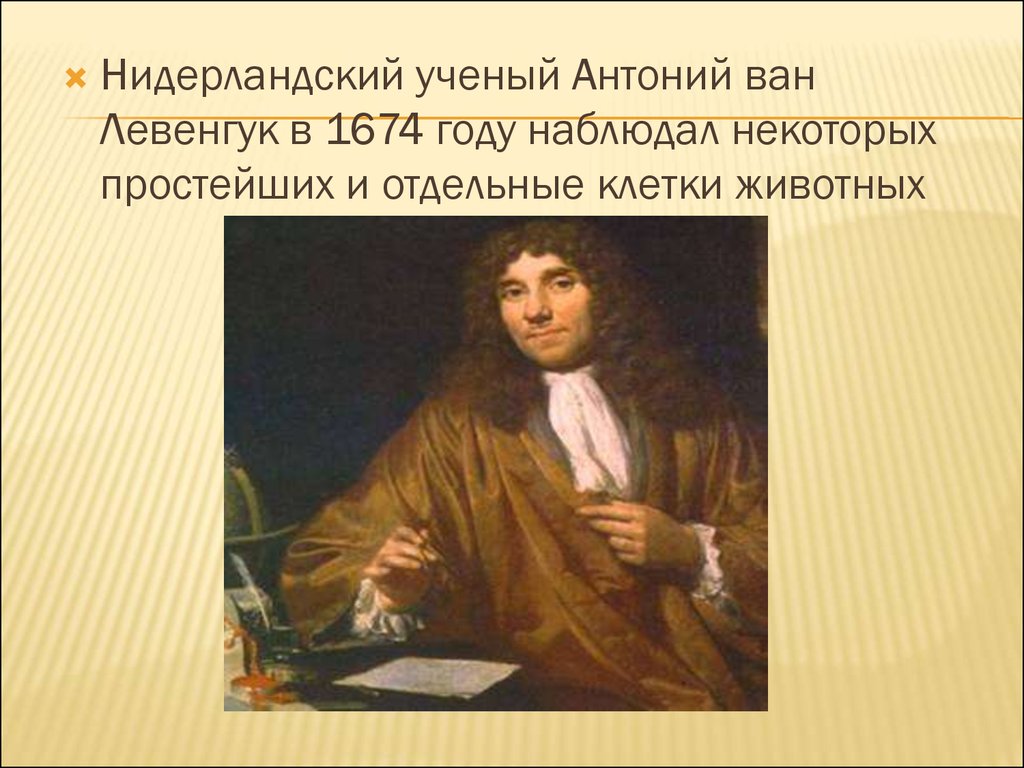 Антоний ван левенгук. Левенгук в 1674 году. Нидерландский учёный. Антоний Ван Левенгук клетка.