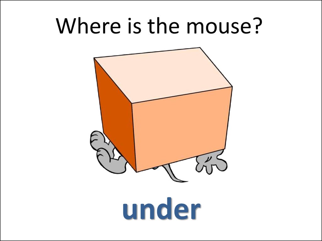 The book is in the box. Prepositions картинки для детей. Предлог under. Where is the Mouse. Under the Box картинка для детей.