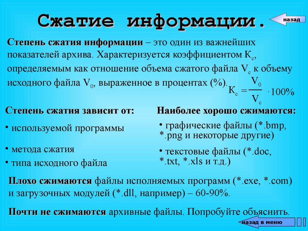 Архиватор. Упаковка и распаковка файлов - презентация онлайн