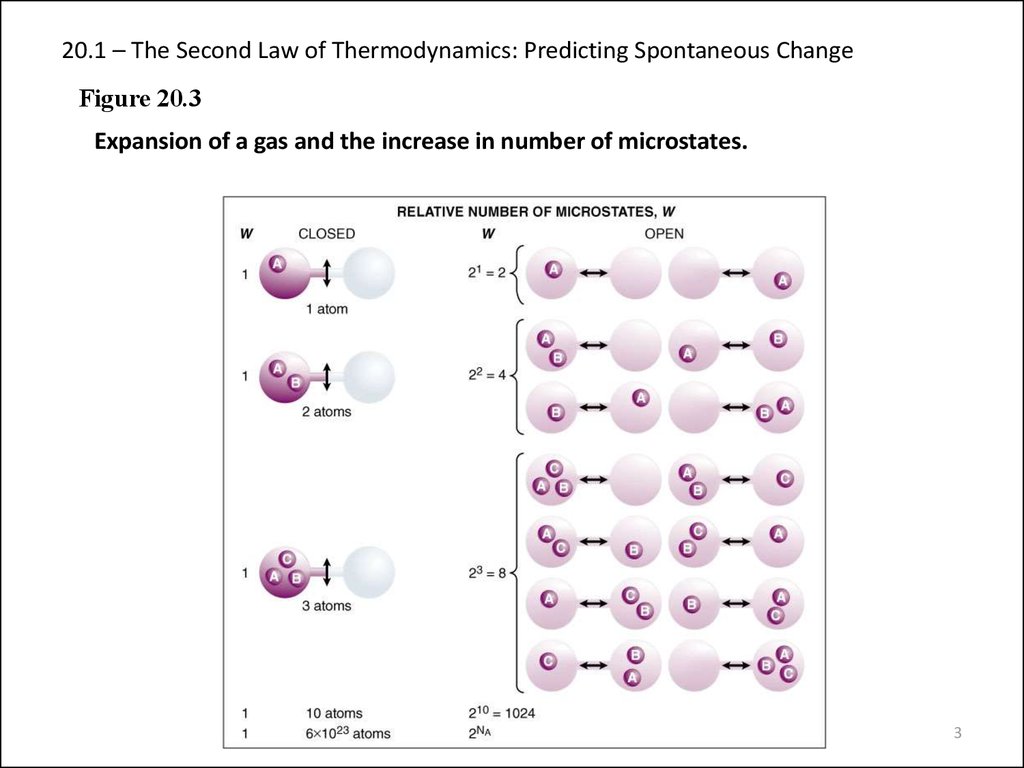 20.1 – The Second Law of Thermodynamics: Predicting Spontaneous Change