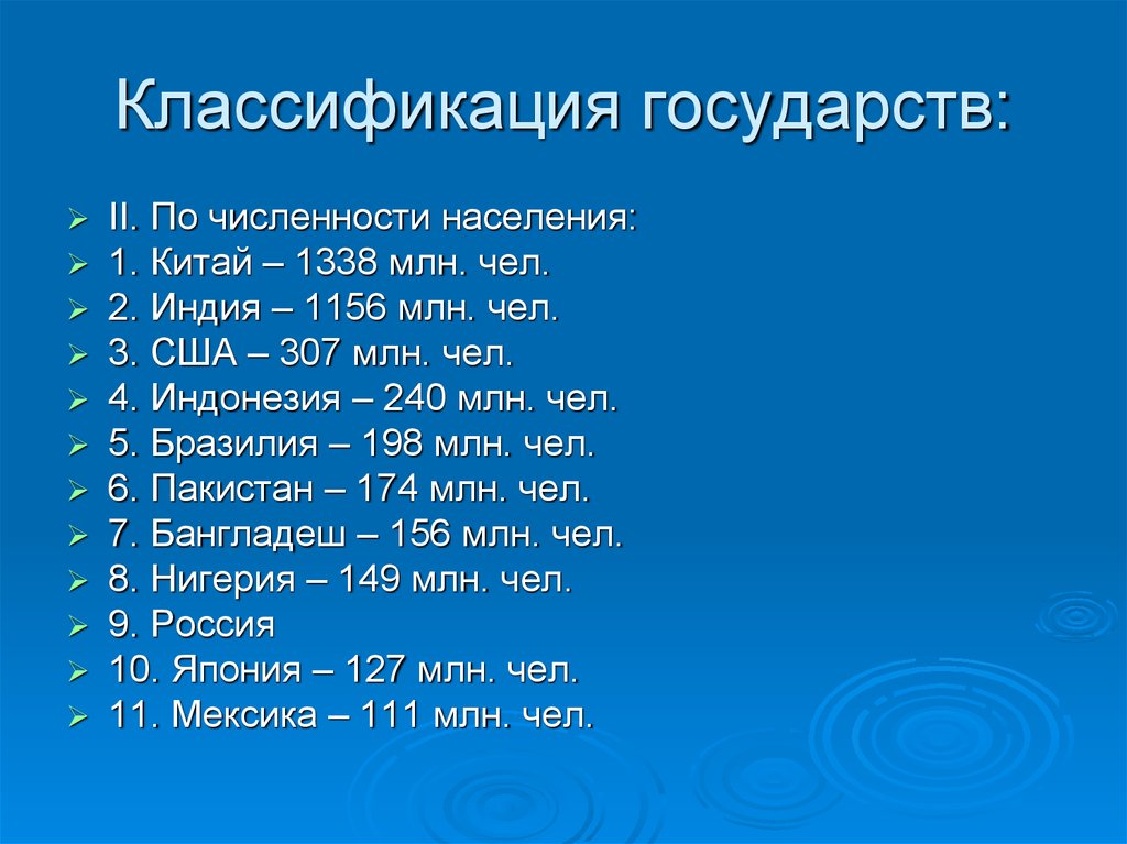 2 по численности. Классификация стран по численности населения. Классификация стран мира по численности населения. Классификация государств по численности населения. Классификация стран по численности населения таблица.