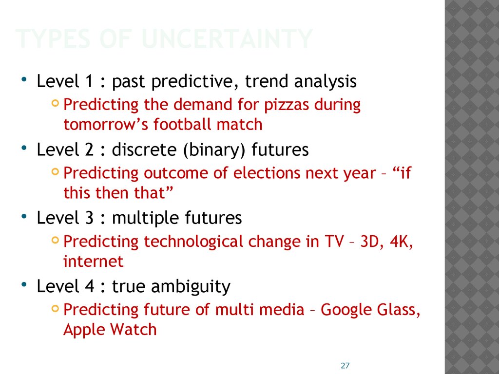 Types of Uncertainty
