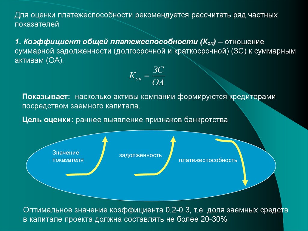 Финансовая устойчивость инвестиционного проекта