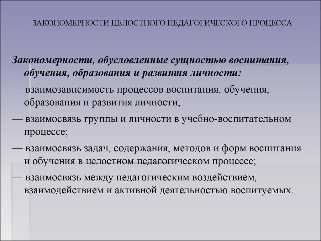 Результаты педагогического процесса